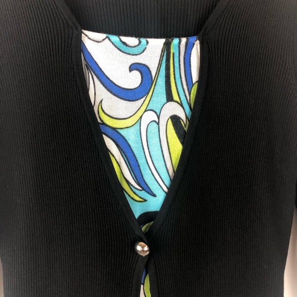 AUGUST SILK Black Lightweight Sweater Top - Picture 2 of 6